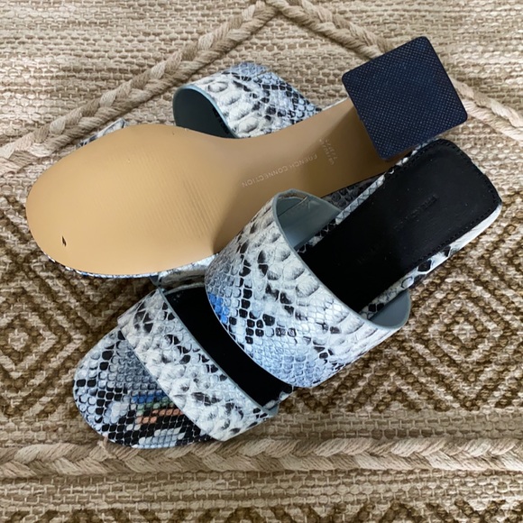 New French Connection Lucite Heel Dress Sandals - Picture 9 of 10